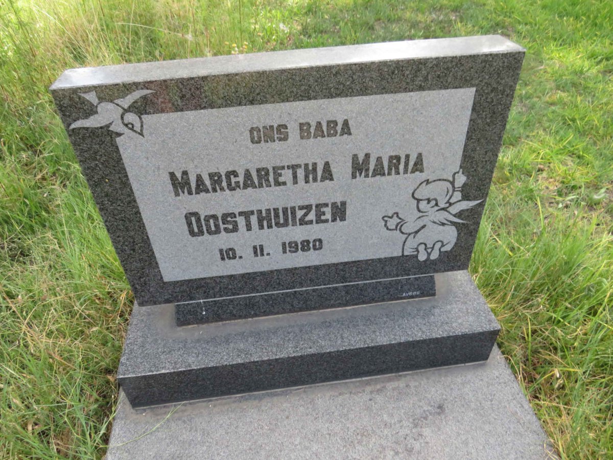 OOSTHUIZEN Margaretha Maria 1980-1980
