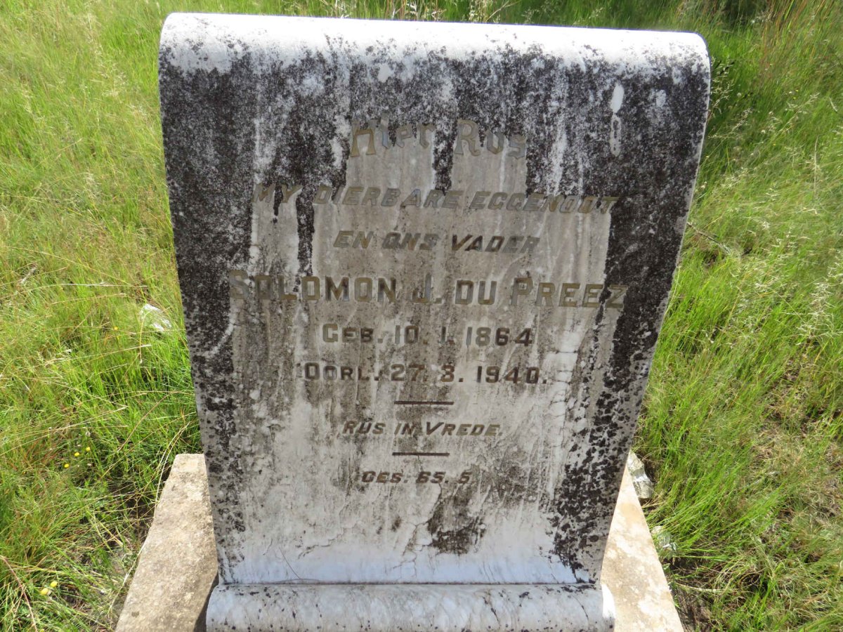 PREEZ Solomon J., du 1864-1940