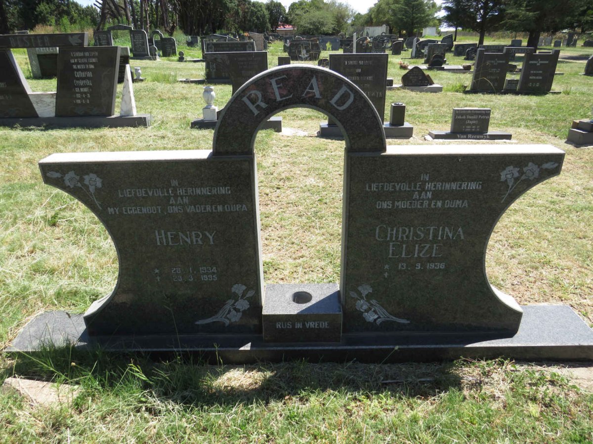 READ Henry 1934-1995 & Christina Elize 1936-
