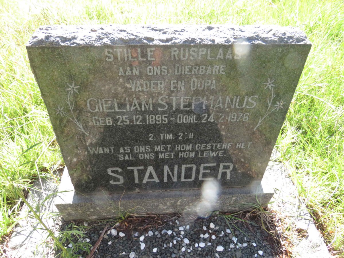 STANDER Gieliam Stephanus 1895-1976