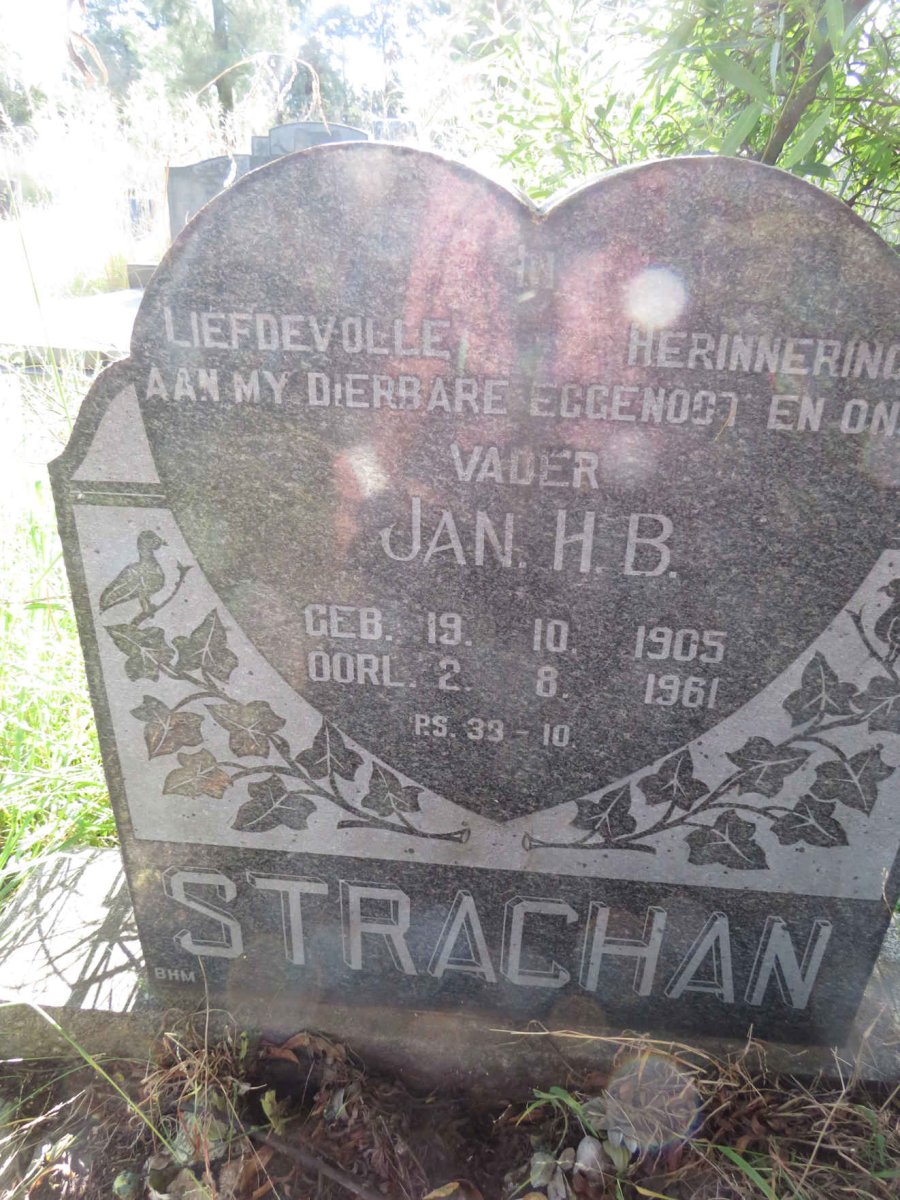 STRACHAN Jan H.B. 1905-1961