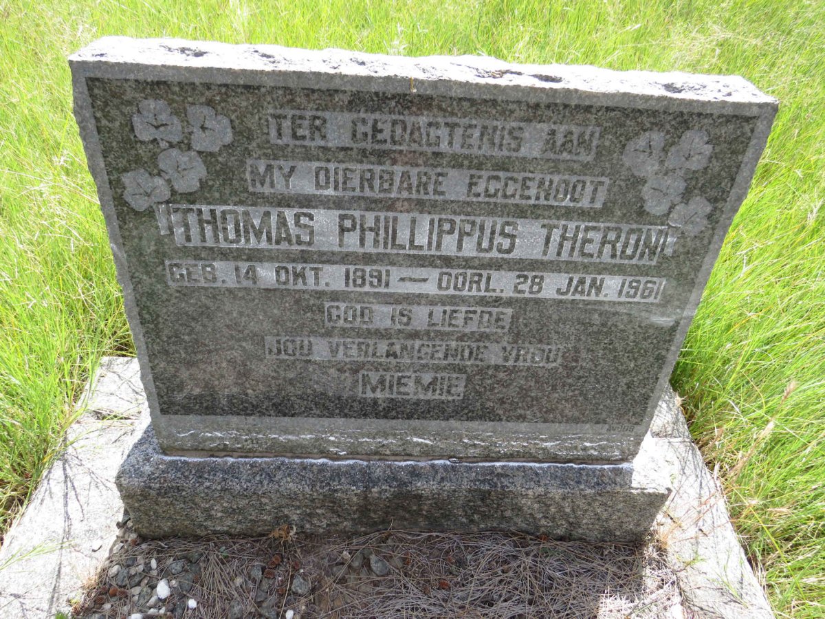 THERON Thomas Phillippus 1891-1961