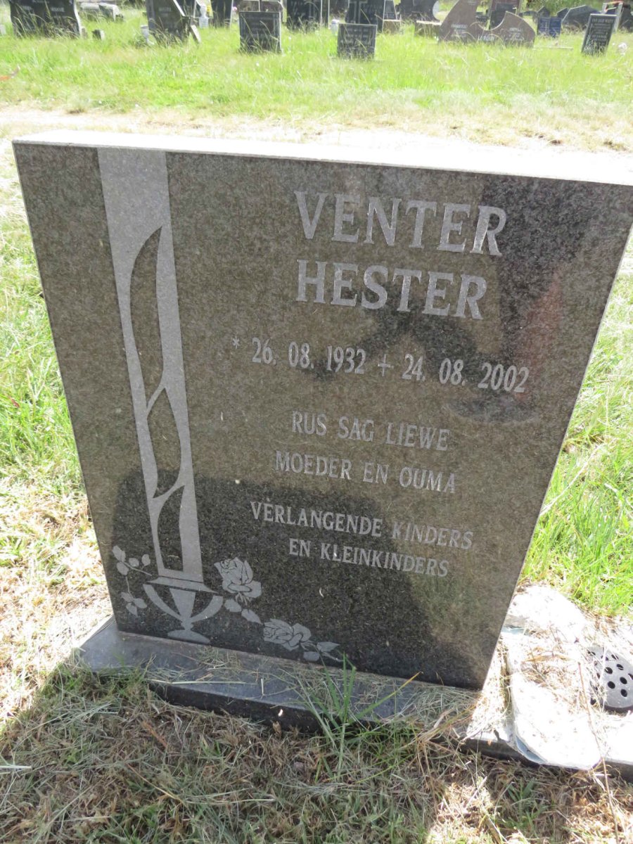 VENTER Hester 1932-2002