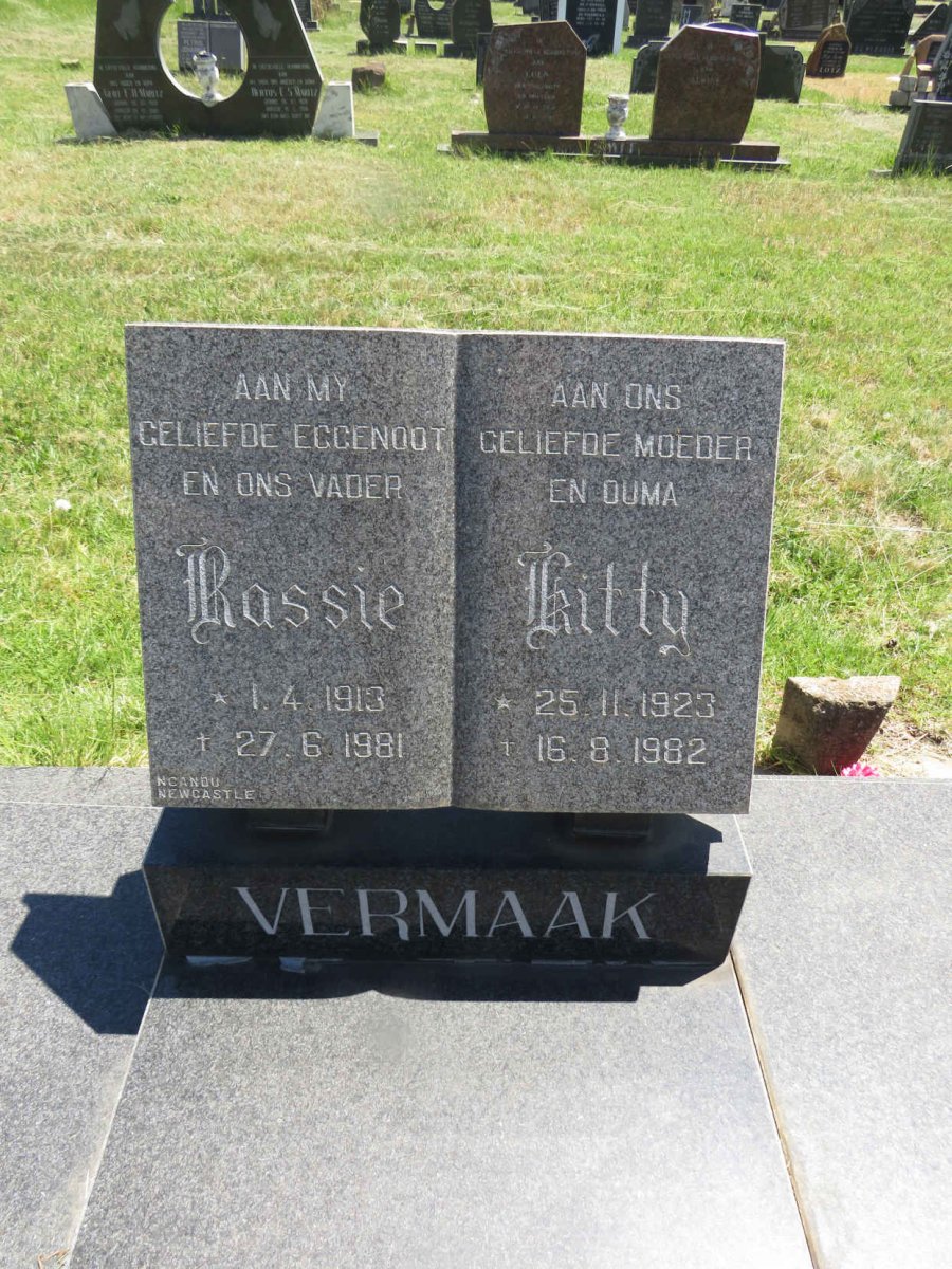 VERMAAK Rassie 1913-1981 & Kitty 1923-1982