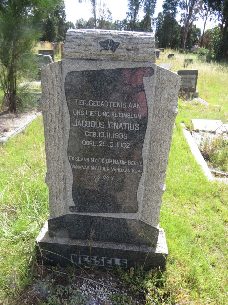 WESSELS Jacobus Ignatius 1936-1952