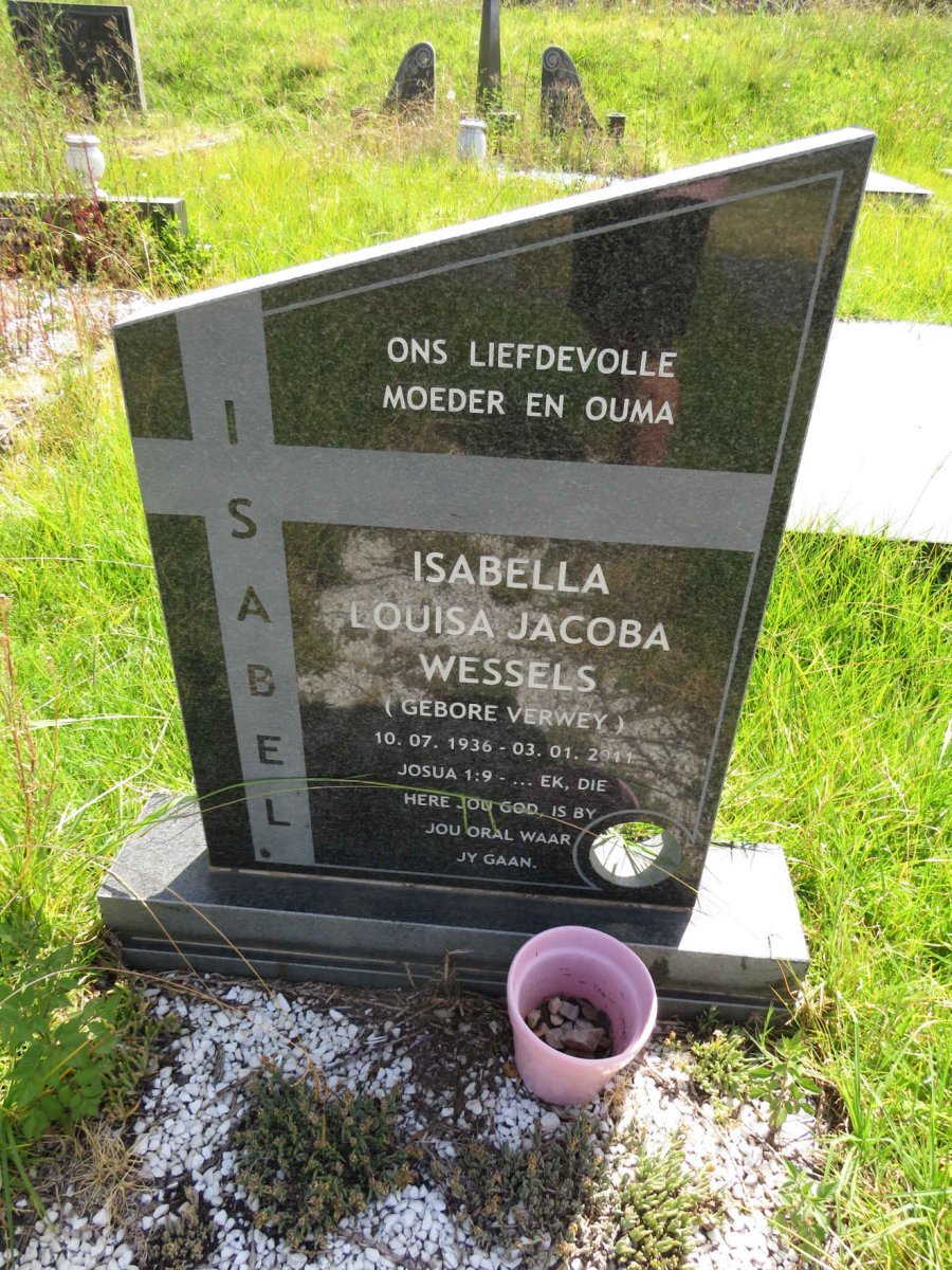 WESSELS Isabella Louisa Jacoba nee VERWEY 1936-2011
