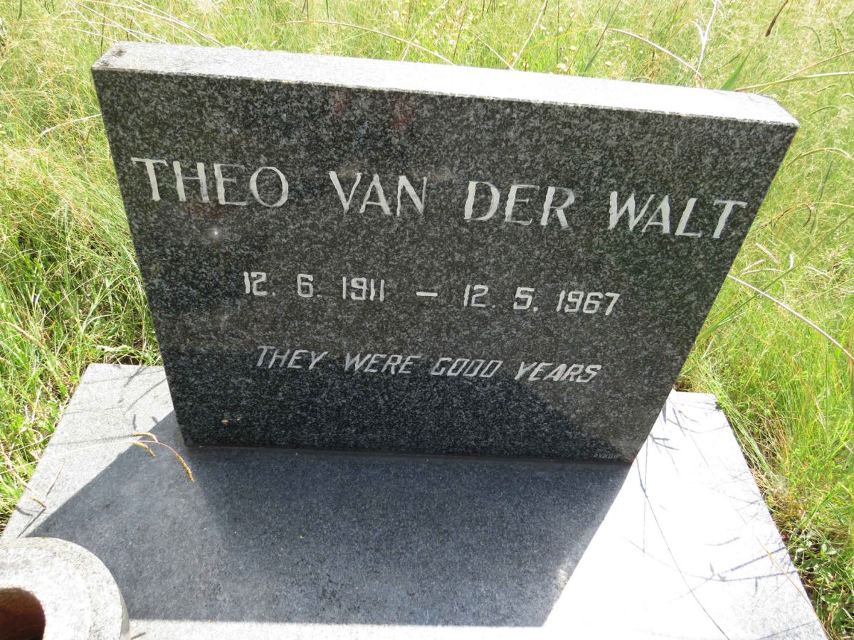 WALT Theo, van der 1911-1967
