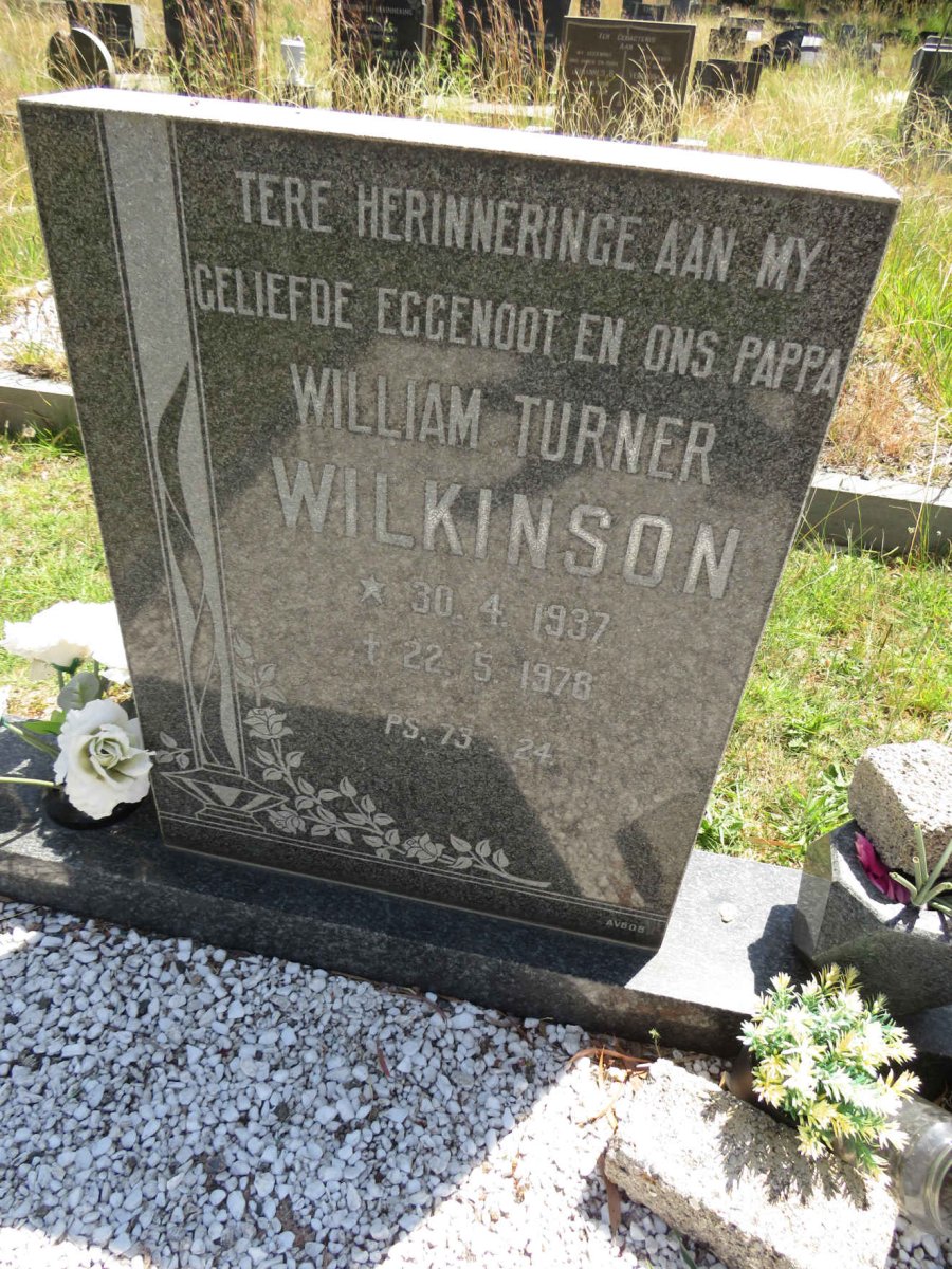 WILKINSON William Turner 1937-1978