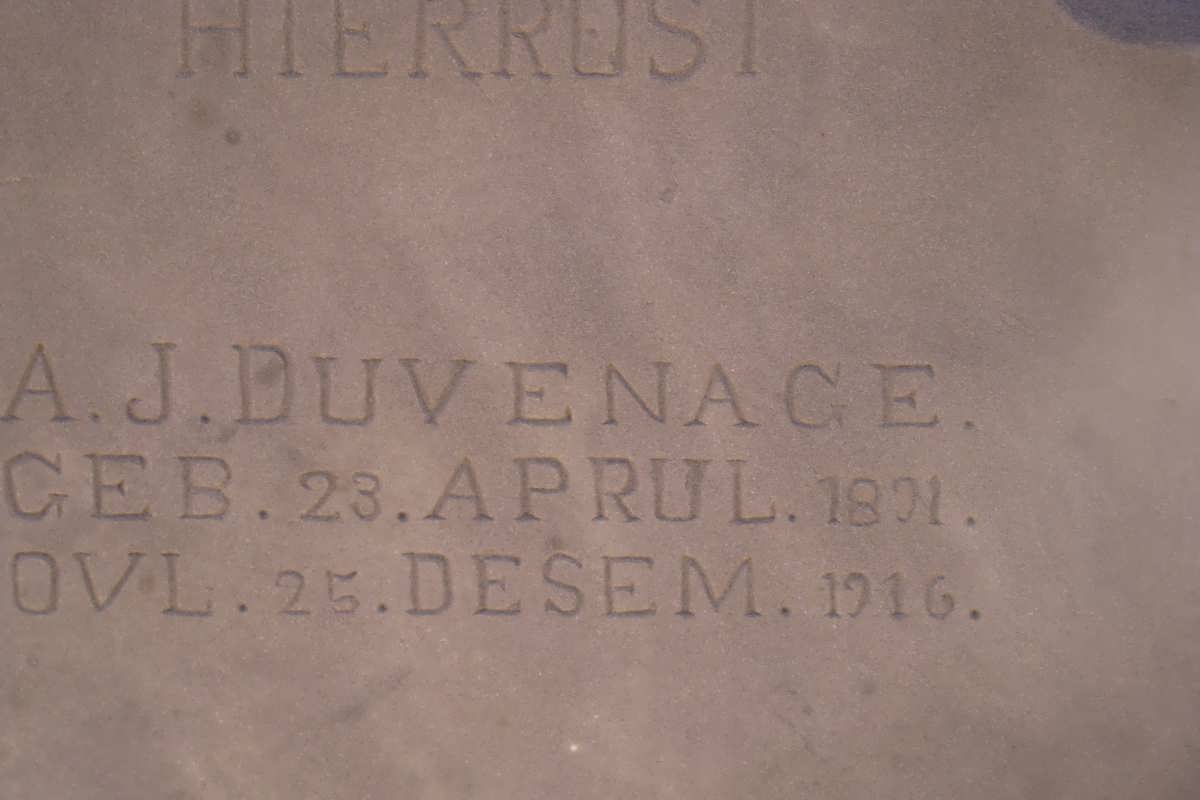 DUVENAGE A.J. 1891-1916