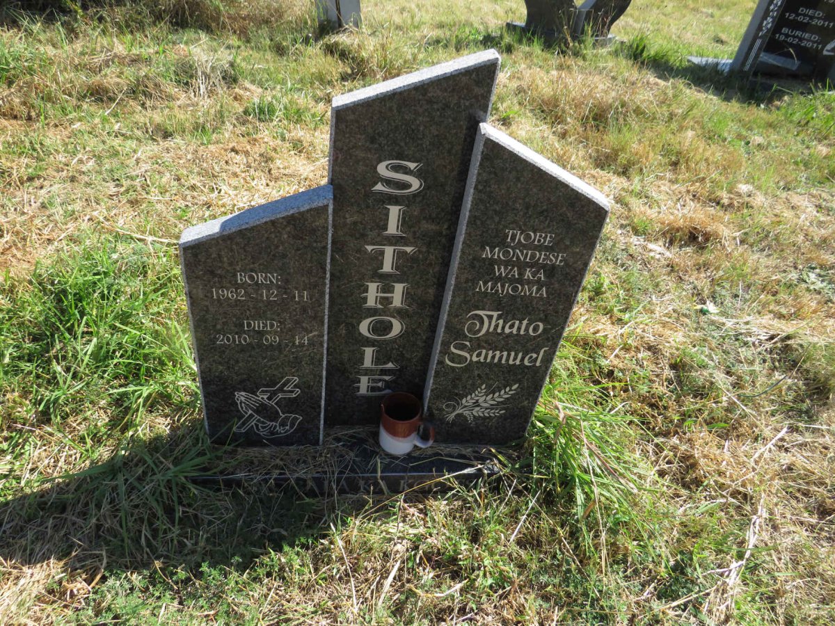 SITHOLE Thato Samuel 1962-2010