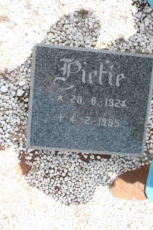 KRUGER Hester Maria nee DU PLESSIS 1896-1970 :: KRUGER Pietie 1924-1985