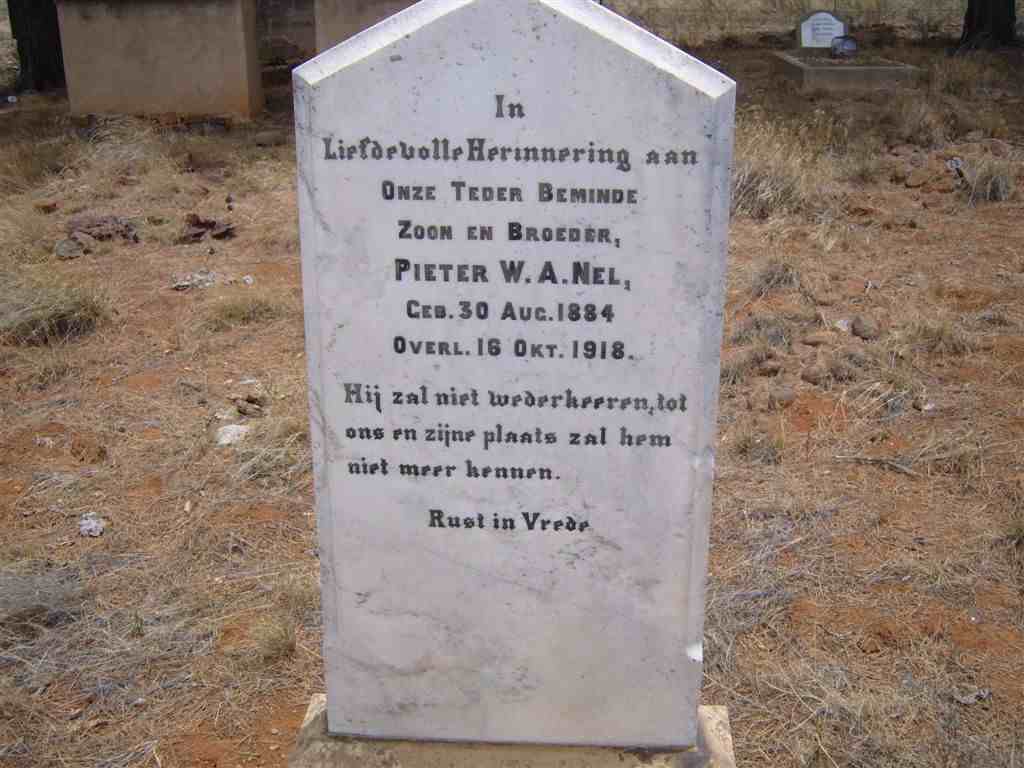 NEL Pieter W.A. 1884-1918
