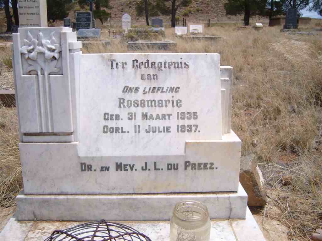 PREEZ Rosemarie, du 1935-1937