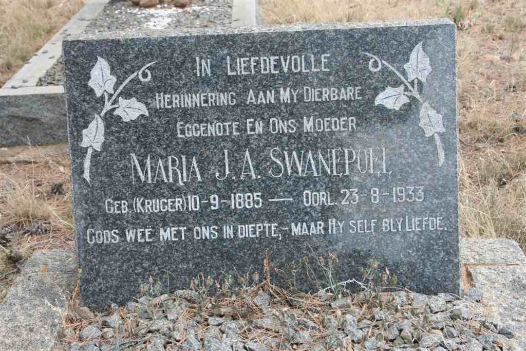 SWANEPOEL Maria J.A. 1885-1933