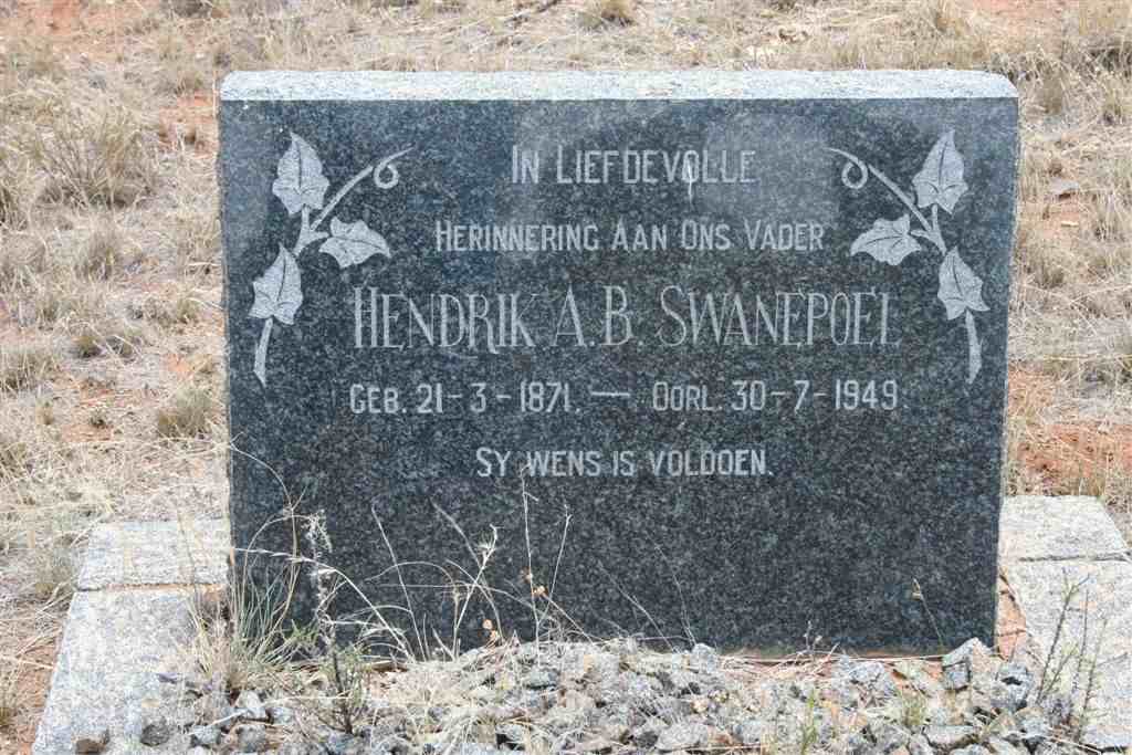 SWANEPOEL Hendrik A.B. 1871-1949