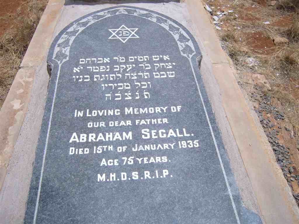 SEGALL Abraham -1935