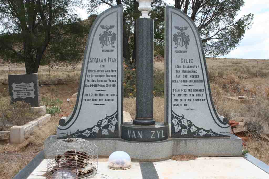 ZYL Adriaan Izak, van 1907-1951 &amp; Cilie GILDENHUYS 1908-1993