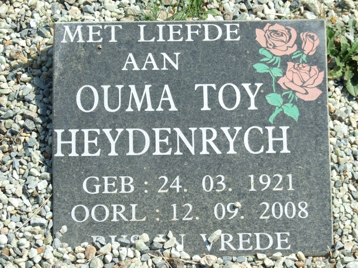HEYDENRYCH Toy 1921-2008