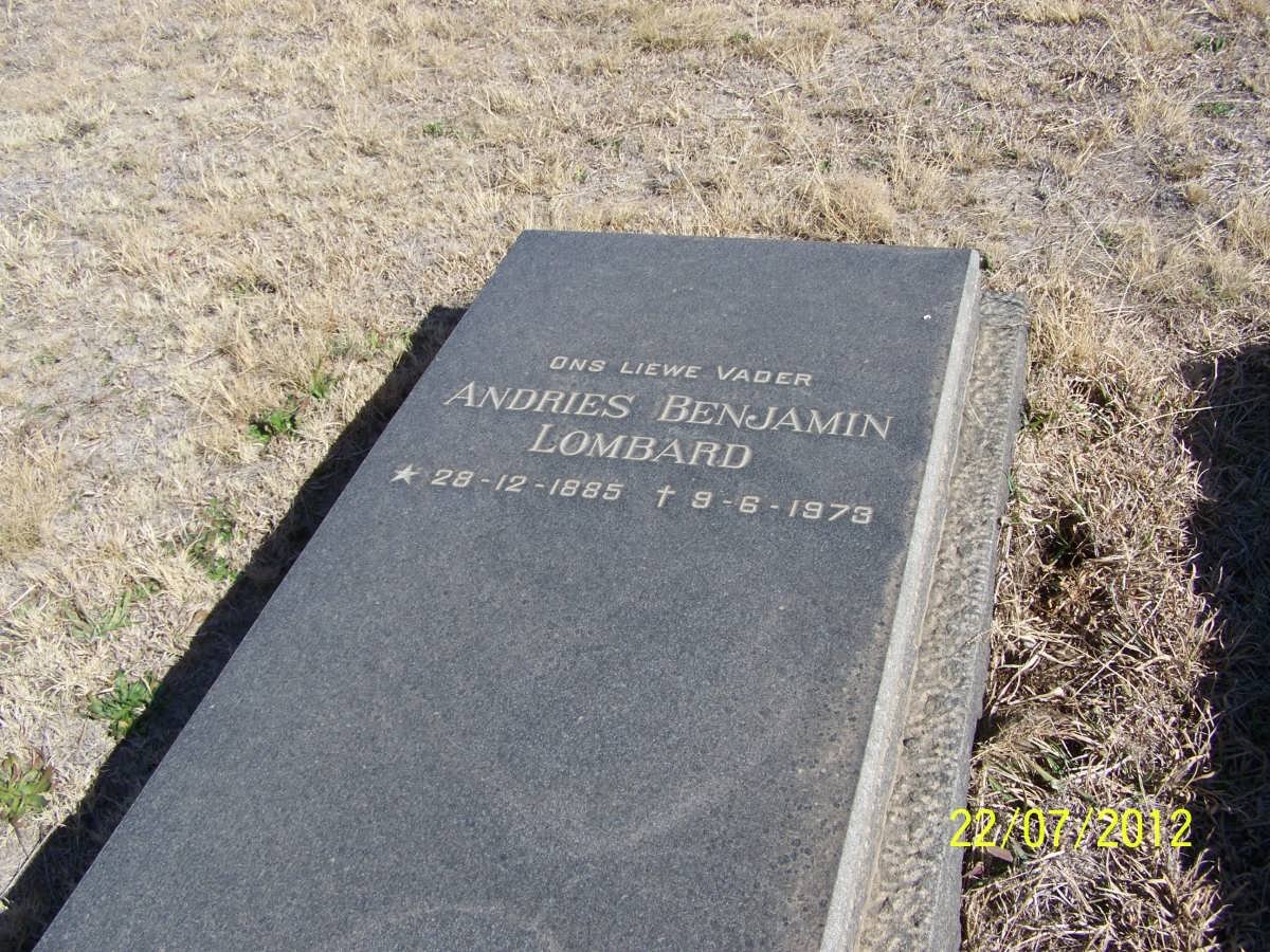 LOMBARD Andries Benjamin 1885-1973