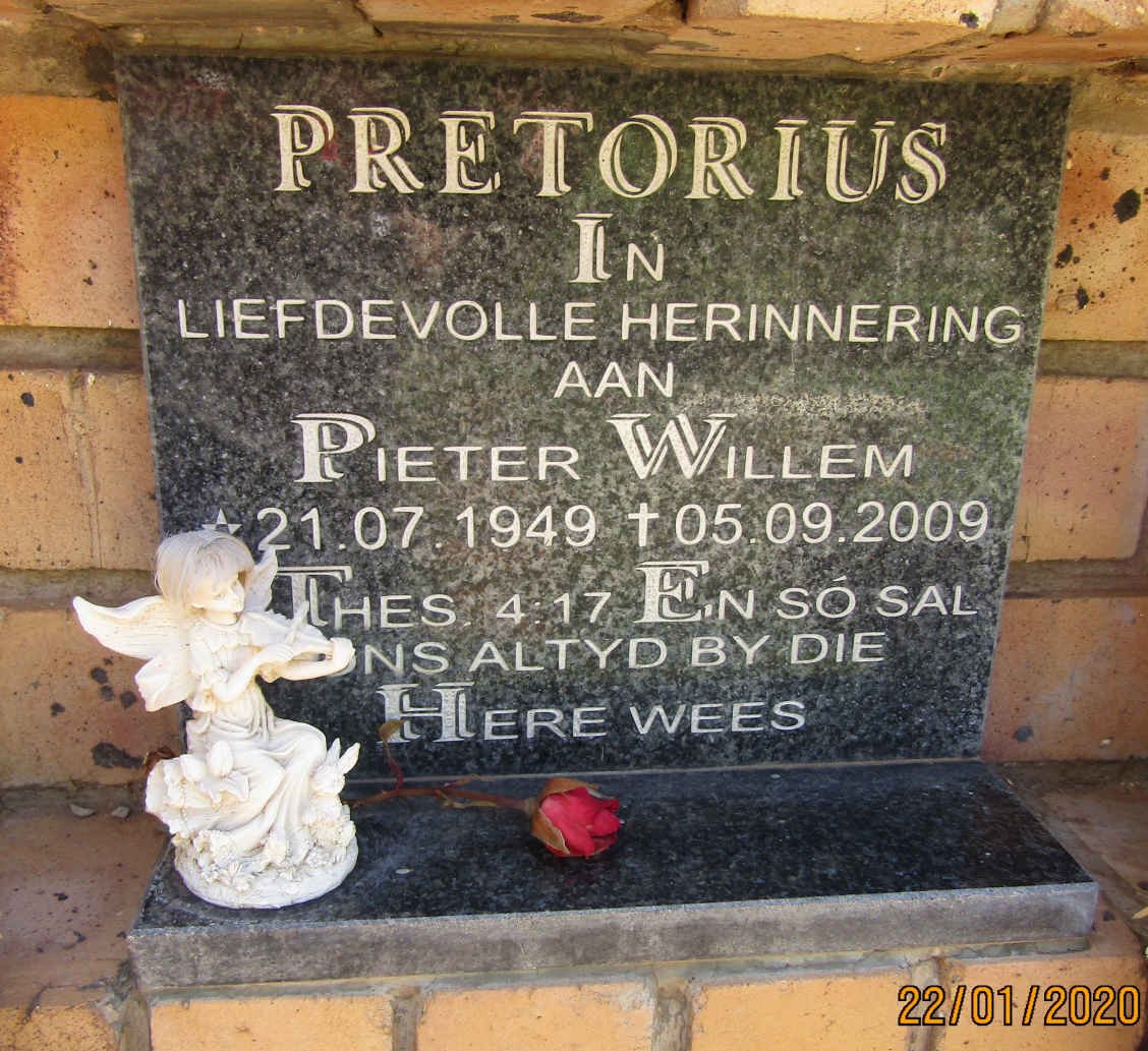 PRETORIUS Pieter Willem 1949-2009