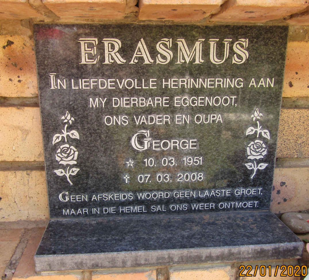 ERASMUS George 1951-2008