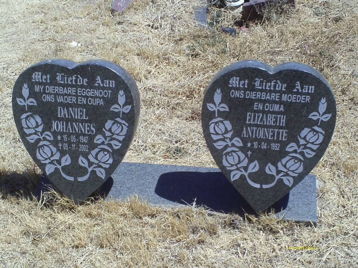 ? Daniel Johannes 1947-2002 &amp; Elizabeth Antoinette 1952-