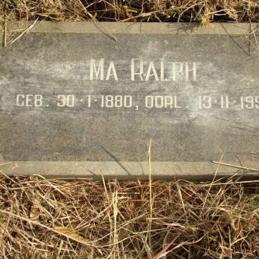 RALPH M.A. 1880-1957