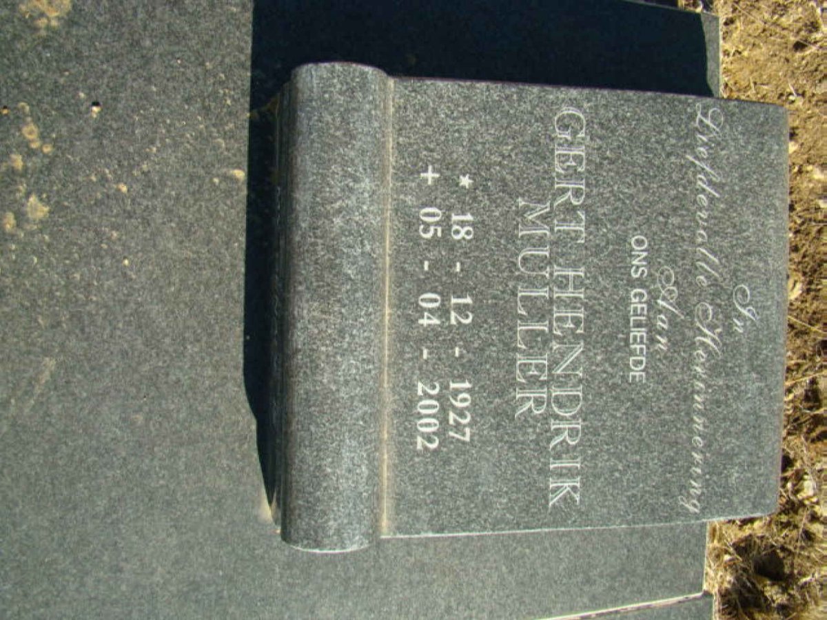 ROOYEN Gert Hendrik Muller,van 1927-2002