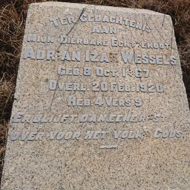 WESSELS Adrian Izak 1867-1920