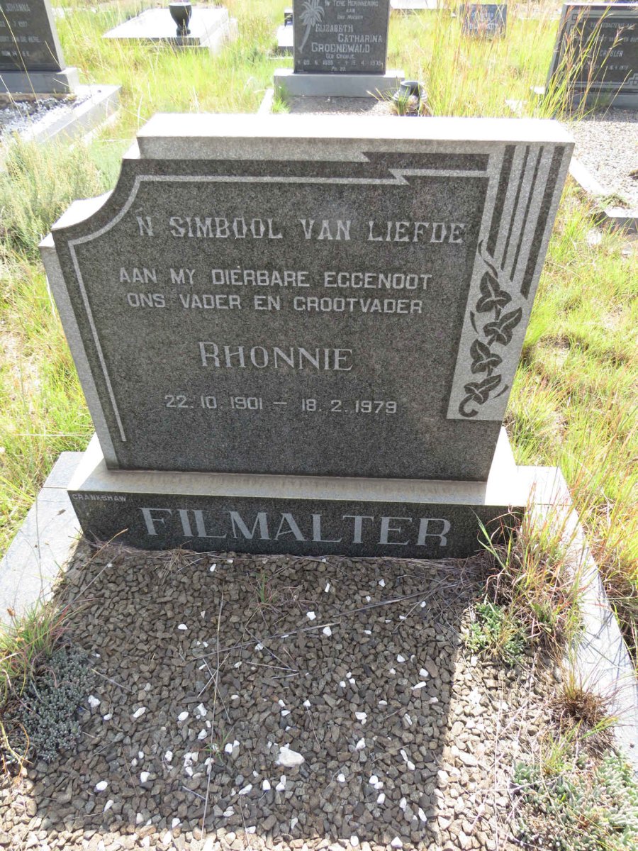 FILMALTER Rhonnie 1901-1979