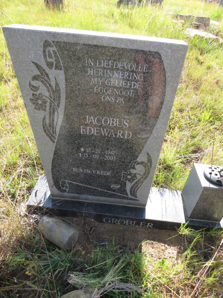 GROBLER Jacobus Edeward 1941-2003