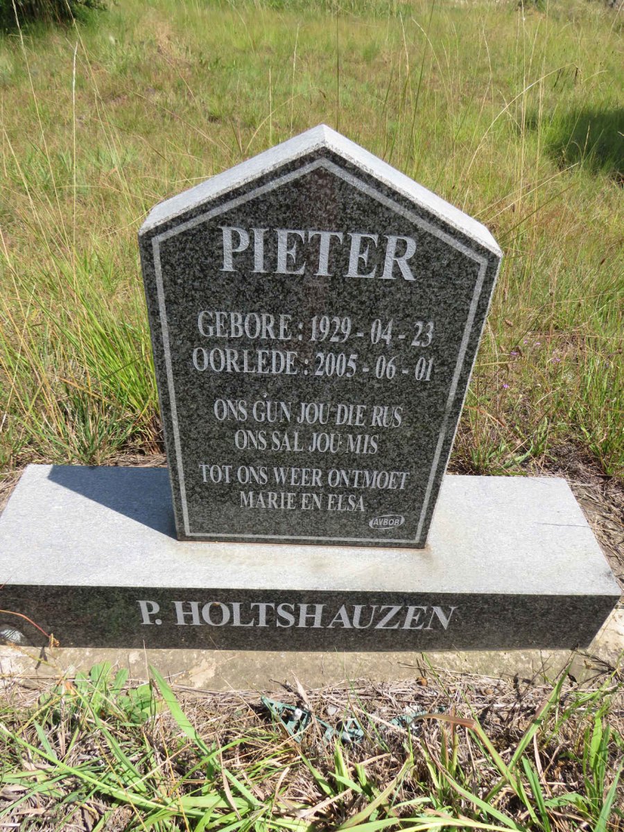 HOLTSHAUZEN Pieter 1929-2005