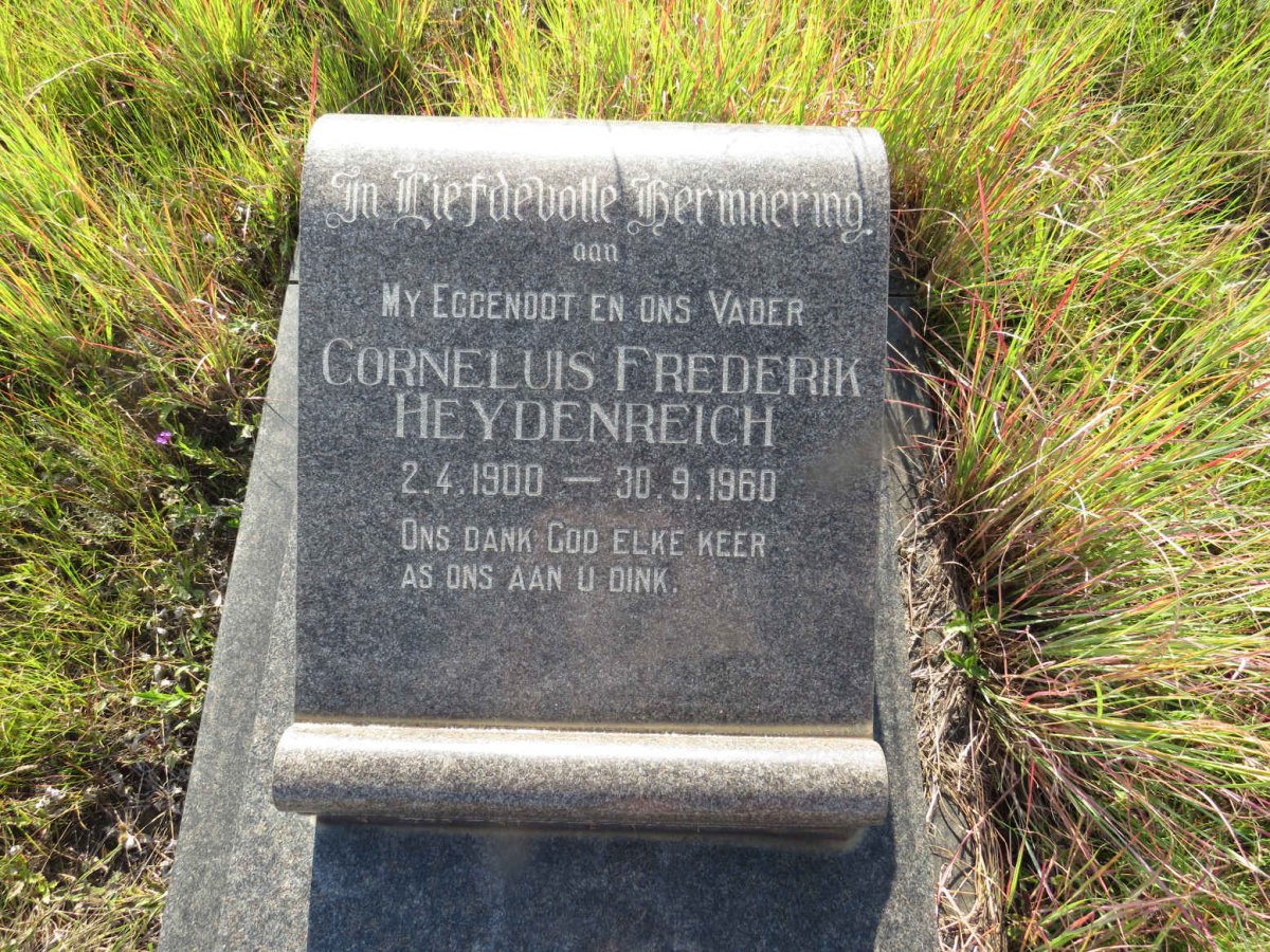 HEYDENREICH Corneluis Frederik 1900-1960