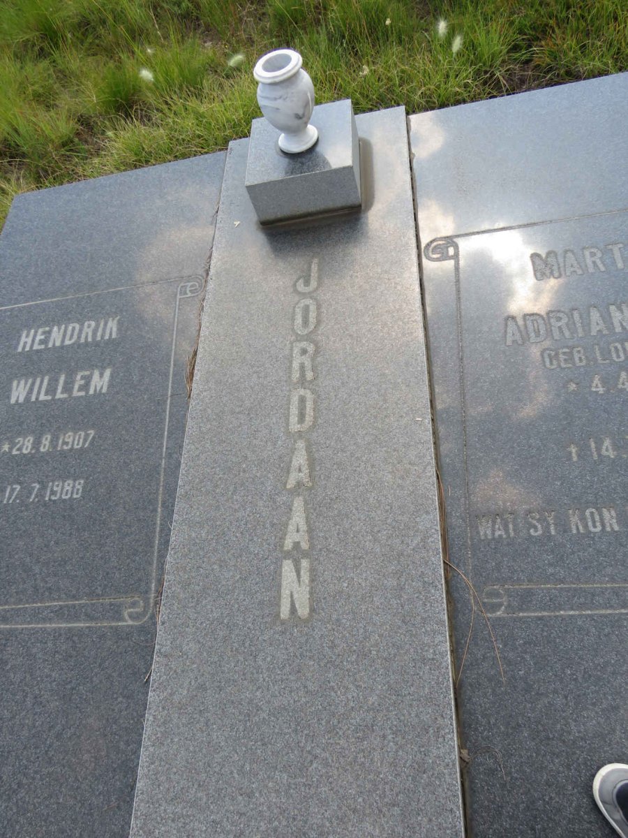 JORDAAN Hendrik Willem 1907-1988 & Martha Adriana M.R. LOURENS 1915-1985 _1