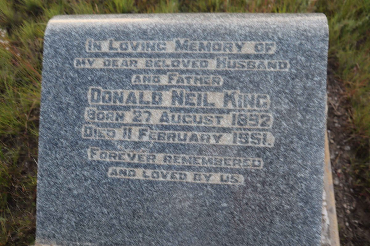 KING Donald Neil 1892-1951