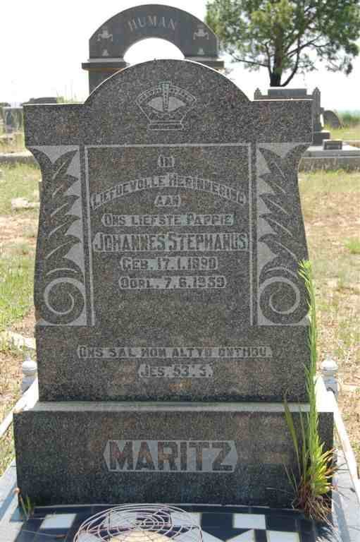 MARITZ Johannes Stephanus 1890-1959