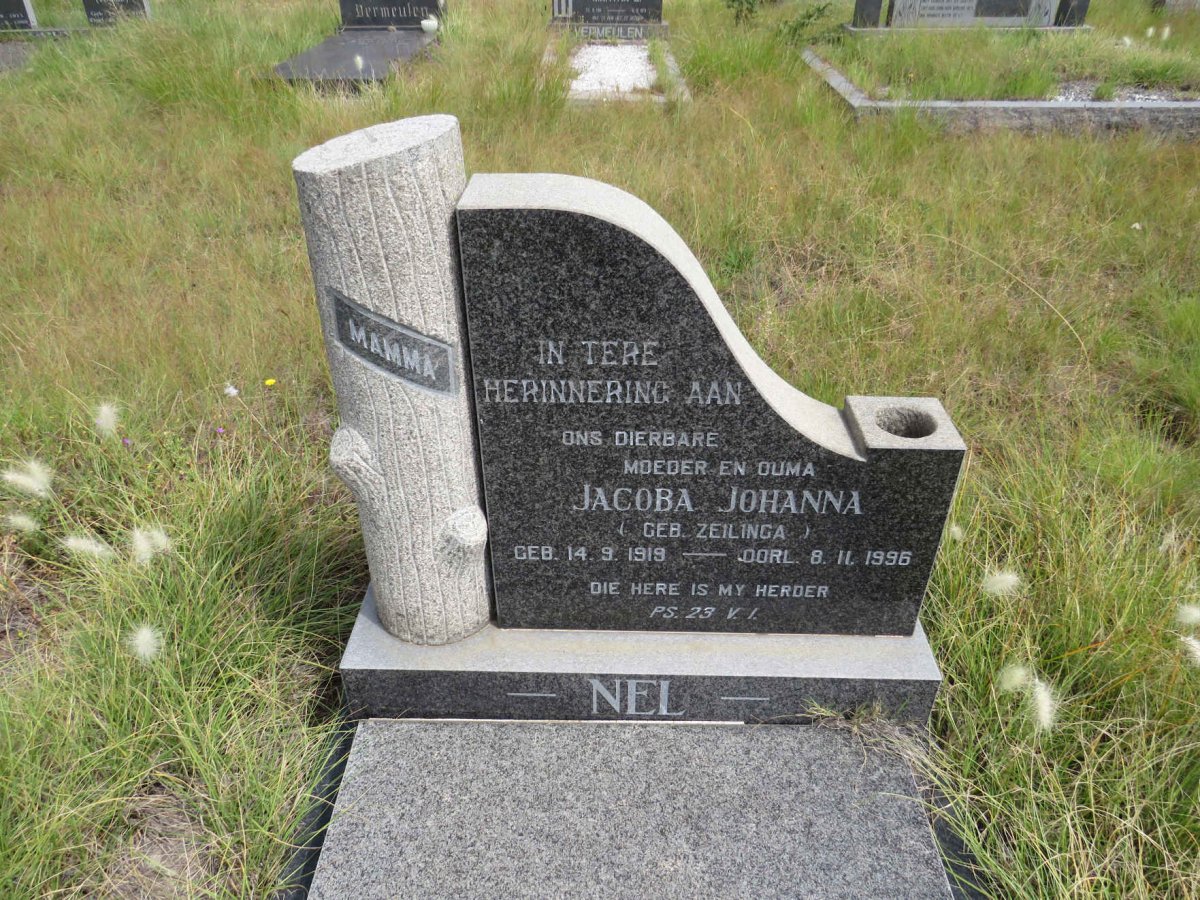 NEL Jacoba Johanna nee ZEILINGA 1919-1996