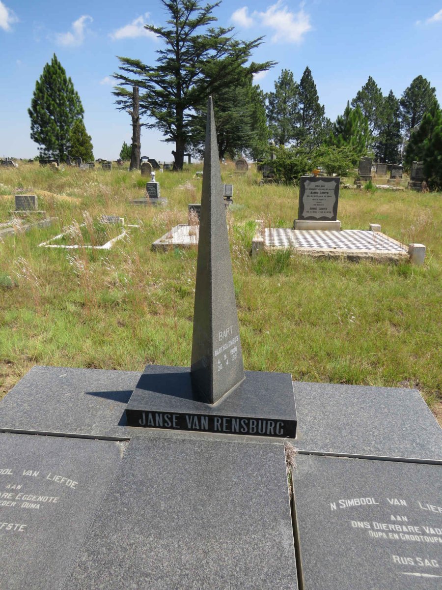 RENSBURG Bartholomeus, Janse van 1906-1991 & Hendrina Johanna 1913-1967 _1