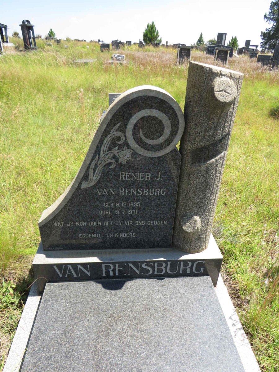 RENSBURG Renier J., van 1895-1971