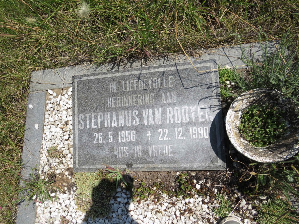 ROOYEN Stephanus. van 1956-1990
