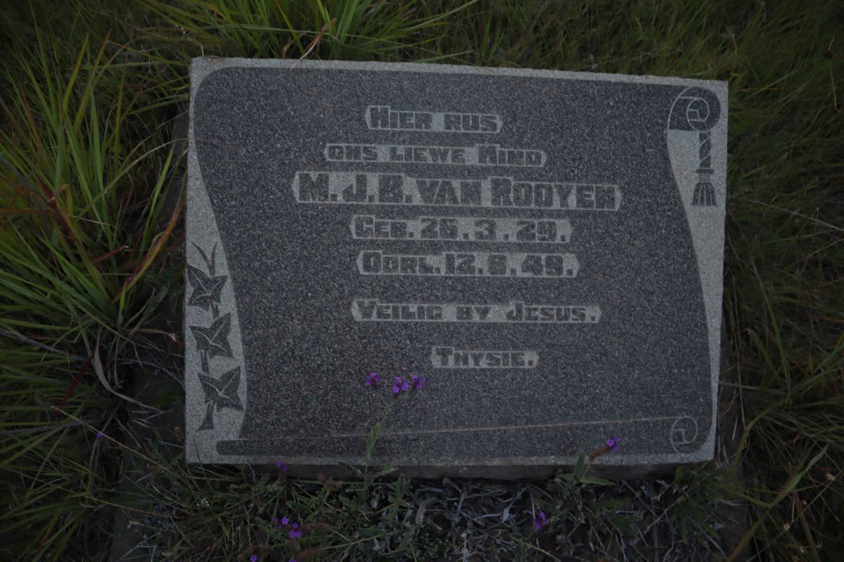 ROOYEN M.J.B., van 1929-1949