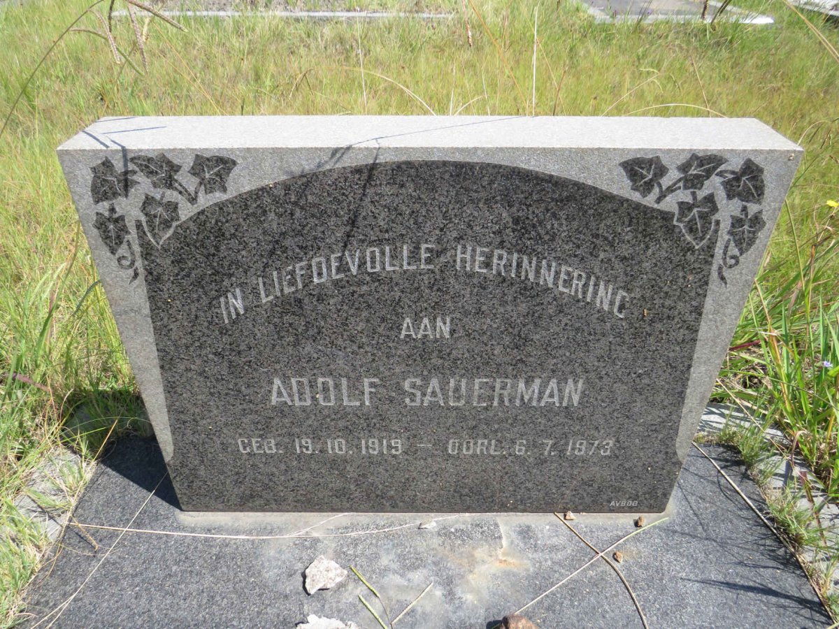 SAUERMAN Adolf 1919-1973