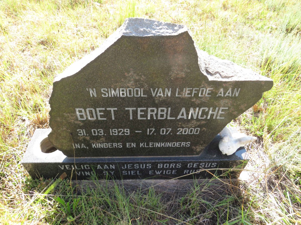 TERBLANCHE Boet 1929-2000