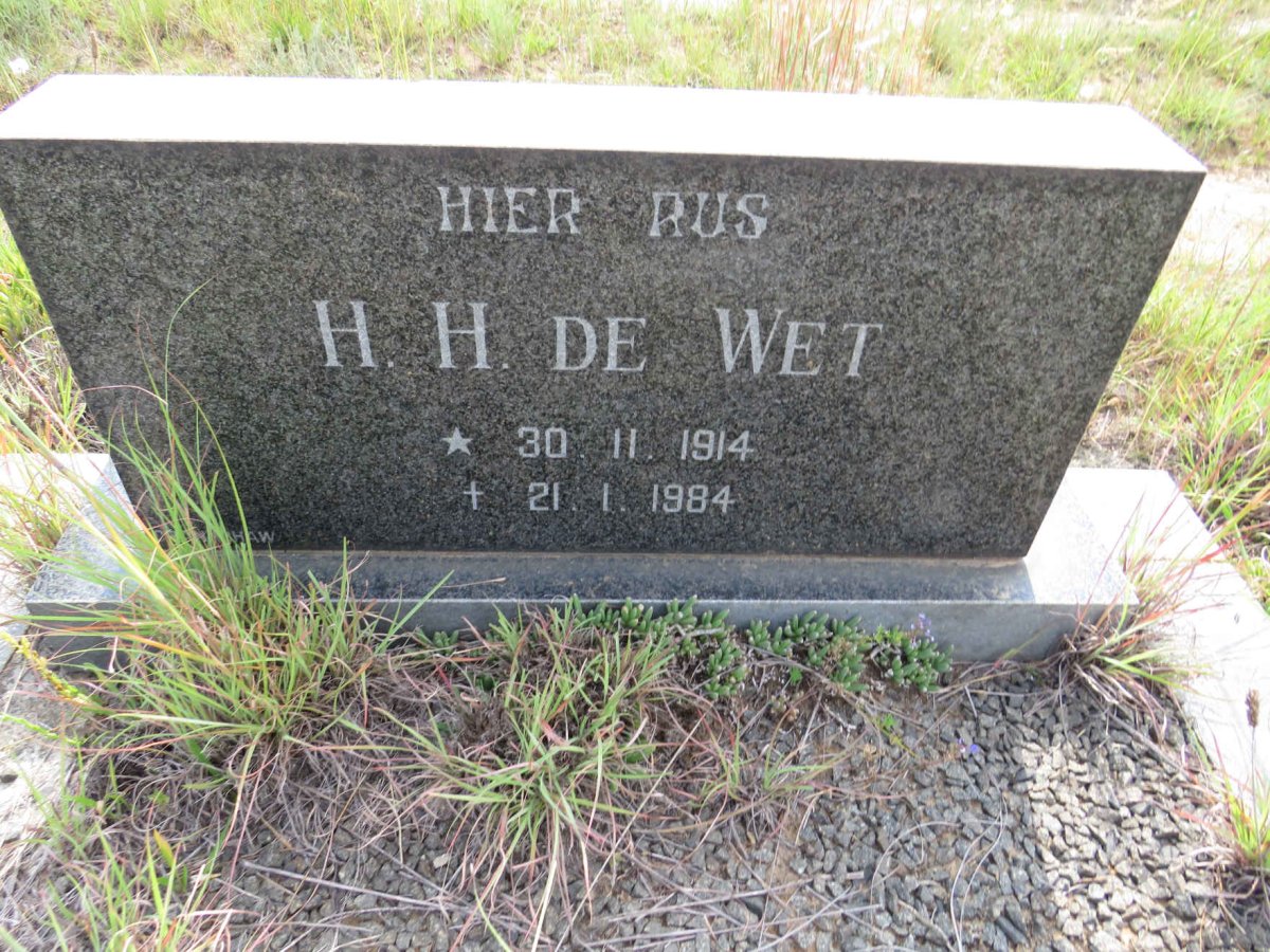 WET H.H., de 1914-1984