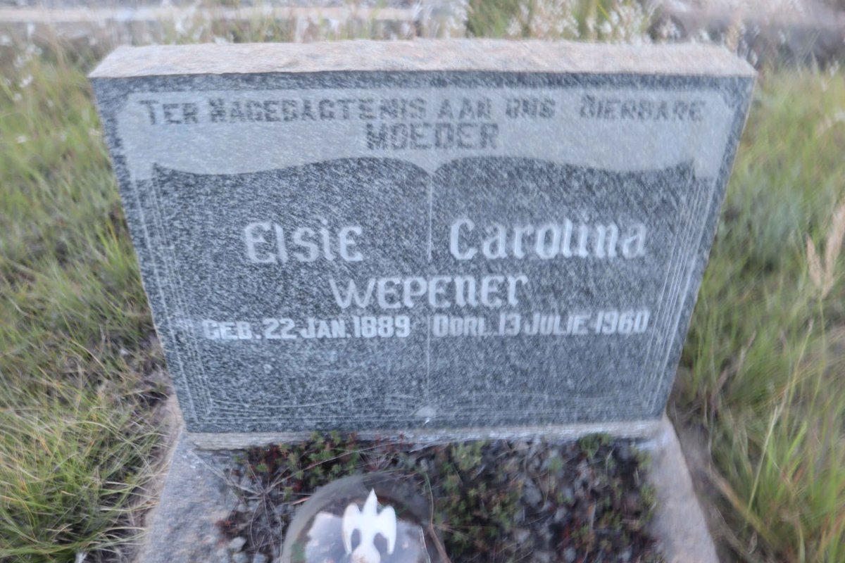 WEPENER Elsie Carolina 1889-1960