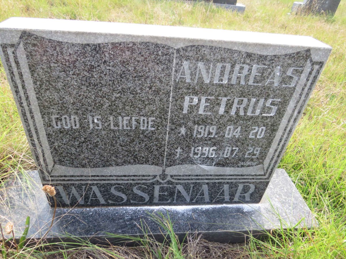 WASSENAAR Andreas Petrus 1919-1996