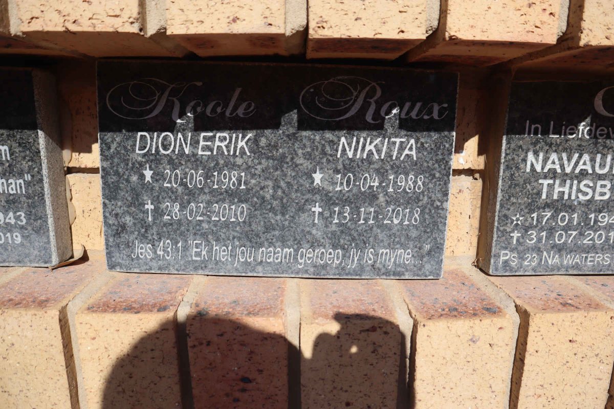 KOOLE Dion Erik 1981-2010 & Nikita ROUX 1988-2018