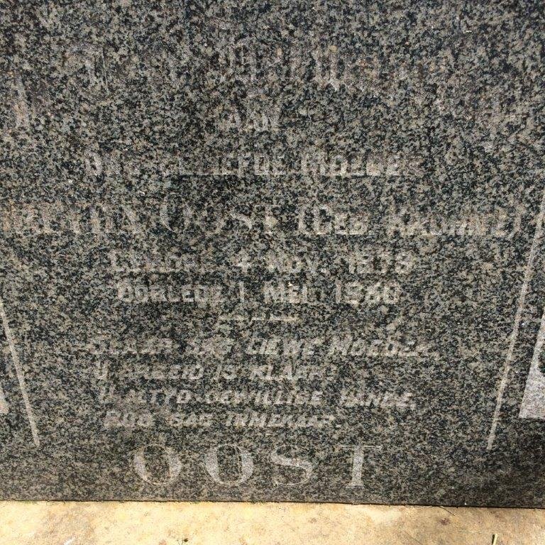 OOST Gretha nee KROHNE 1879-1950