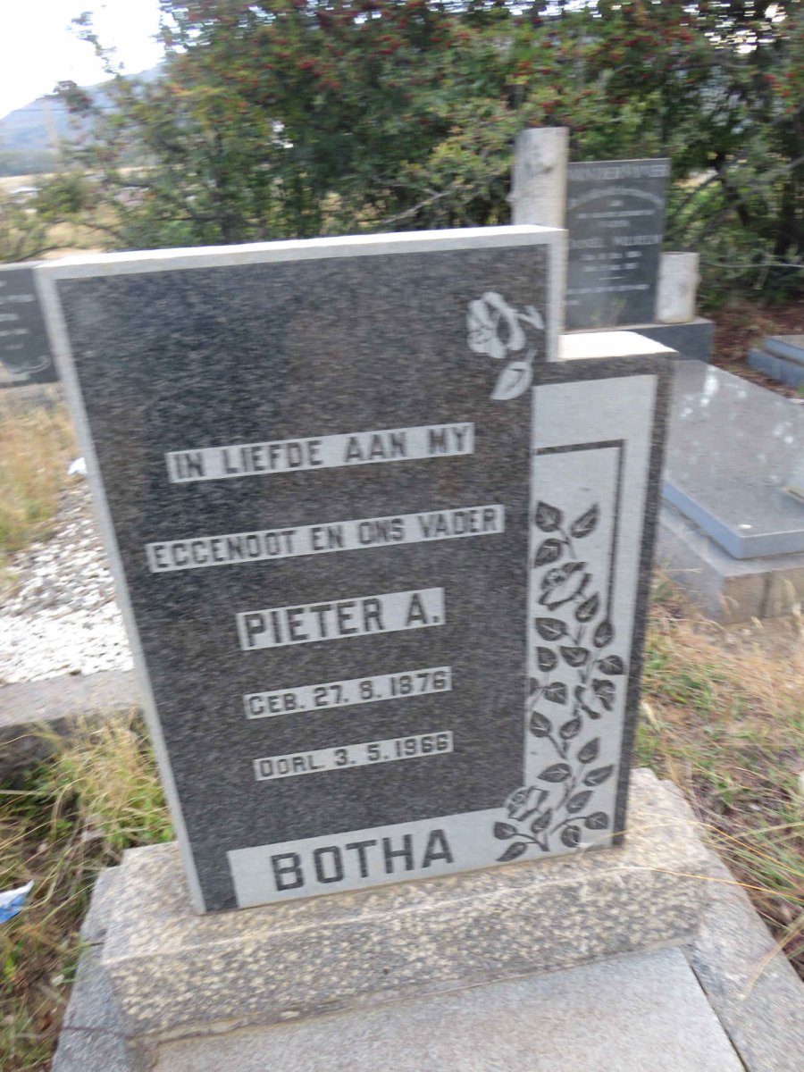 BOTHA Pieter A. 1876-1966