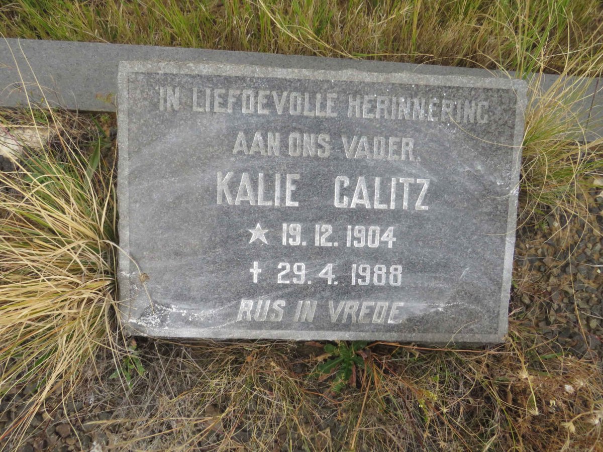 CALITZ Kalie 1904-1988